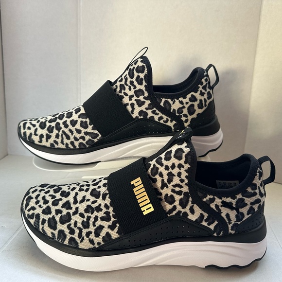 Puma Shoes - Puma Big Girls Soft Ride Sophia Slip-On Casual Leopard Sneakers Sz 8.5